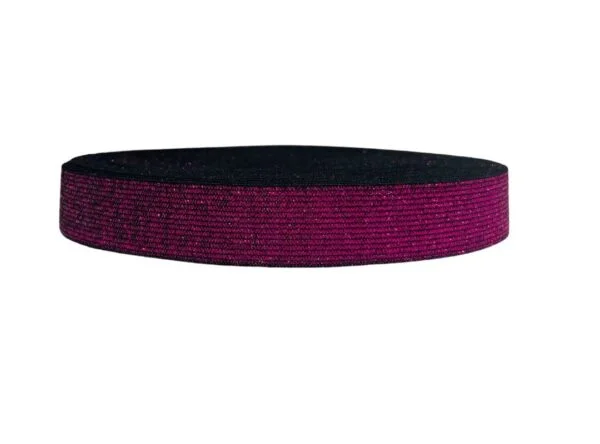 glitter elastiek donker roze