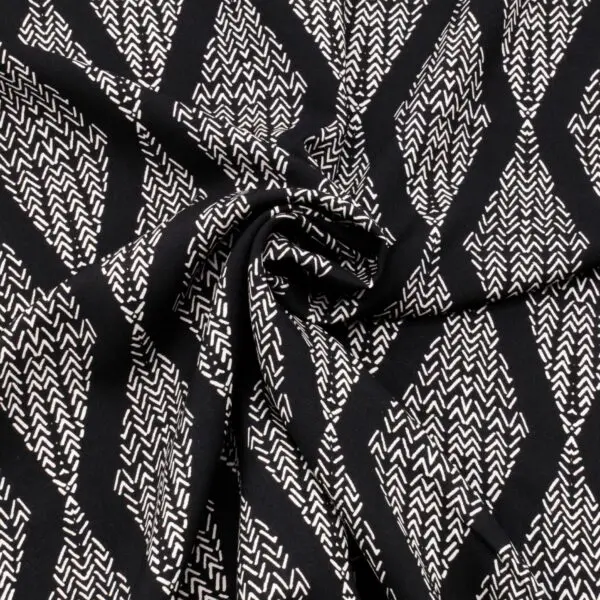 Viscose black/white
