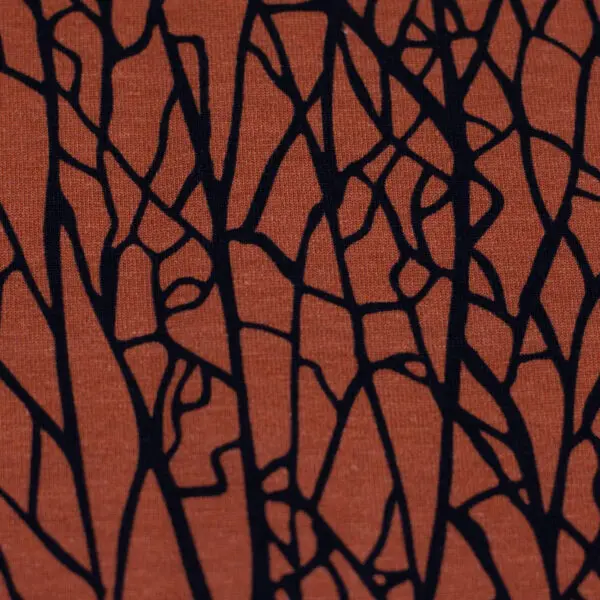 Katoen-tricot bonita veta terracotta - Afbeelding 4