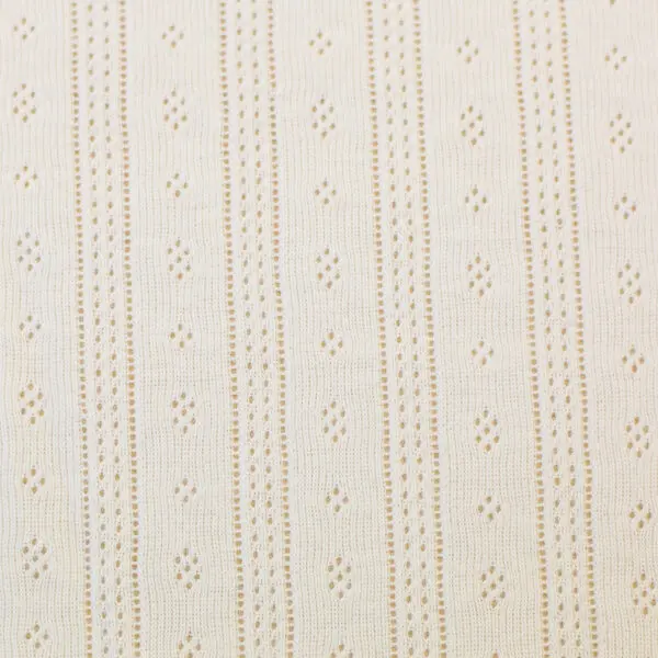 Ajours katoen-tricot White - Afbeelding 2