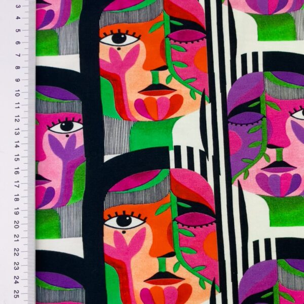 Katoen-tricot Flower portraits - Afbeelding 3