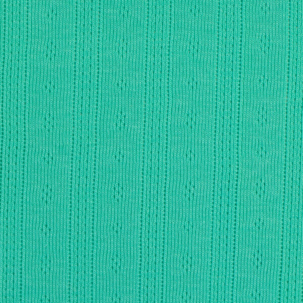 Ajours katoen-tricot mint - Afbeelding 4