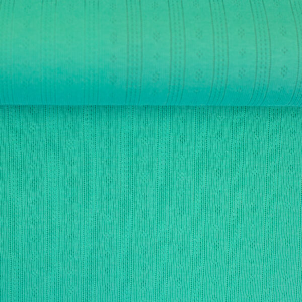 Ajours katoen-tricot mint