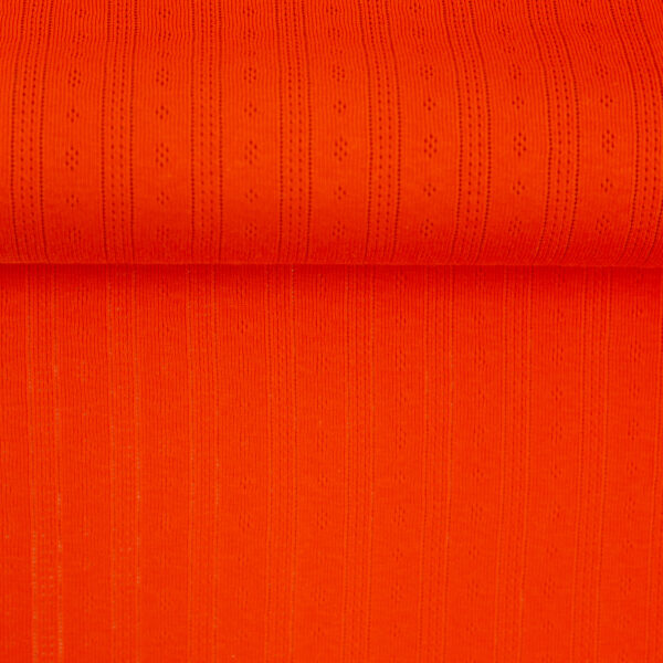 Ajours katoen-tricot orange