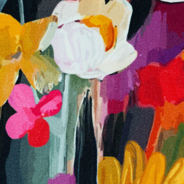 Viscose-tricot colorfull flowers - Afbeelding 3