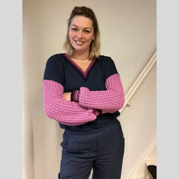 Mix & match Laure Sweater Bordeaux - Afbeelding 4