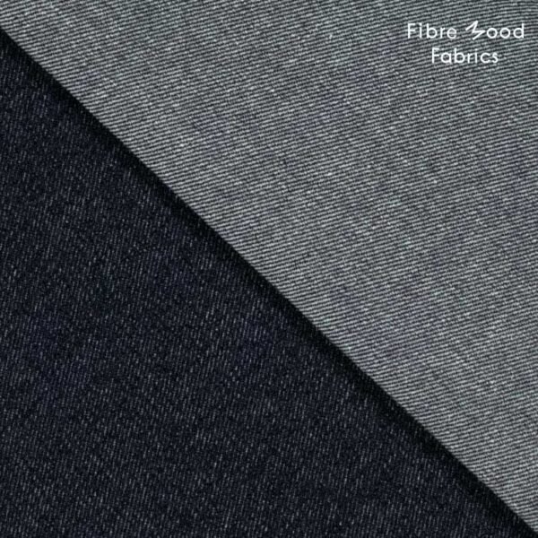 Cotton raw denim unwashed indigo - Afbeelding 6