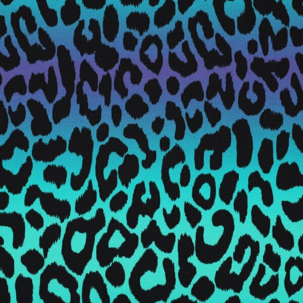 French Terry Leo gradient green - Afbeelding 3
