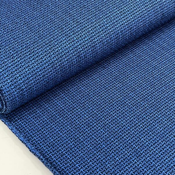Bio Jacquard Alb Stoffe, Beetles & bugs, Mini bow knit, royal blue