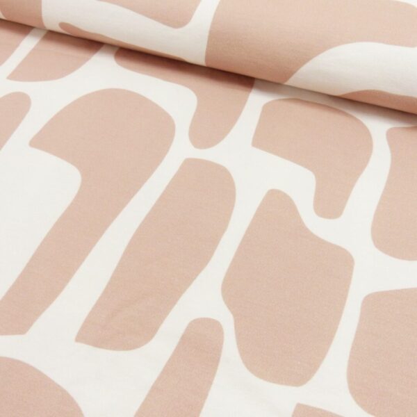 French Terry abstract shapes