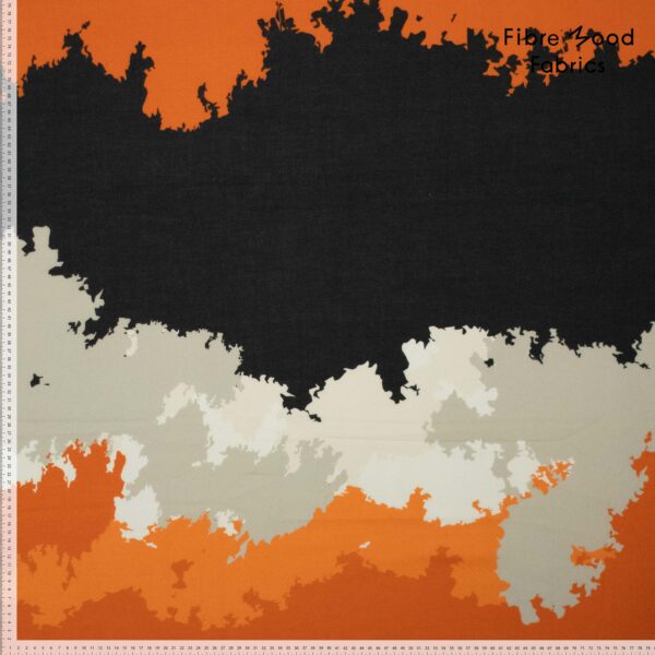 Woven Cotton batist blurry spots orange - Afbeelding 4