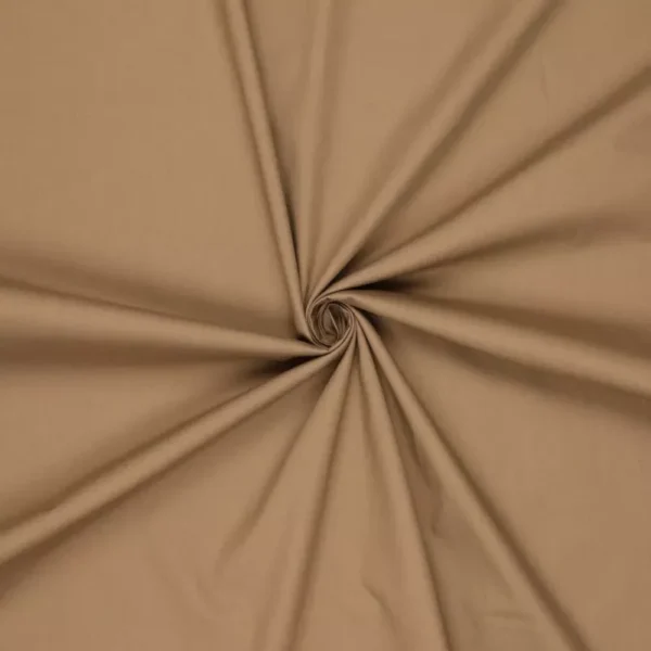 Cotton poplin camel brown