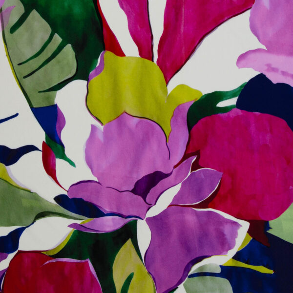 Woven viscose big flowers - Afbeelding 3