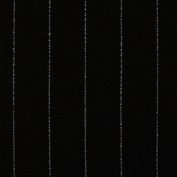 Viscose/linnen stripes- black - Afbeelding 3