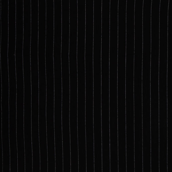 Viscose/linnen stripes- black - Afbeelding 2