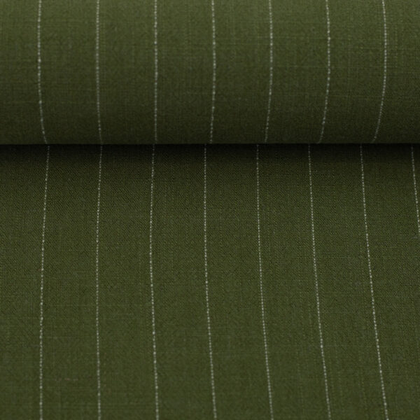 Viscose/linnen stripes- green