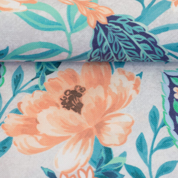 Canvas fabulous flowers aqua - Afbeelding 2