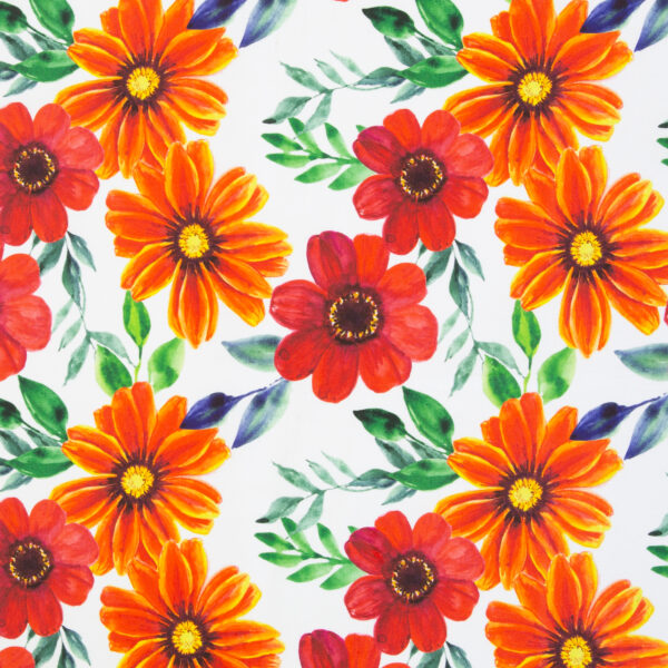 Canvas fabulous flowers red