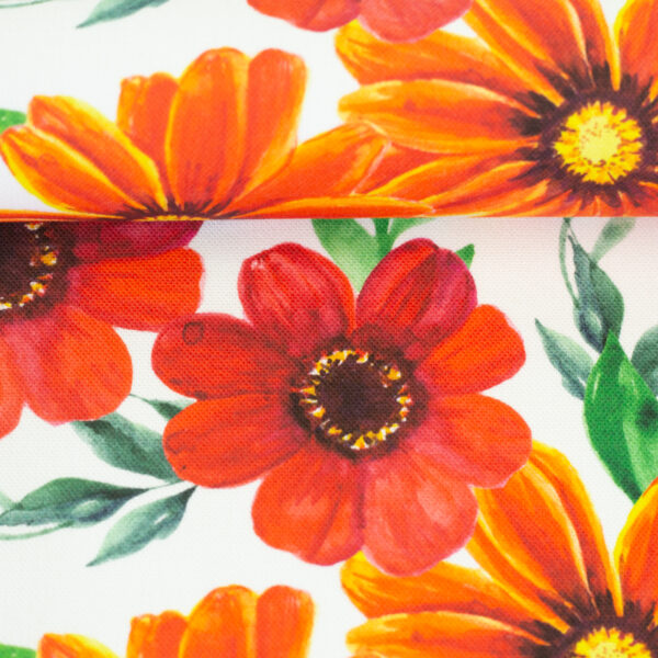 Canvas fabulous flowers red - Afbeelding 2