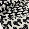 Bio jacquard Alb Stoffe, Beetles & bugs, Bow double face, black/vanilla - Afbeelding 2