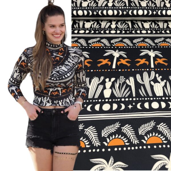 Alb Stoffe Performance South black