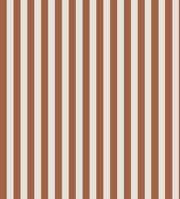 Woven cotton stripes brown/white - Afbeelding 6