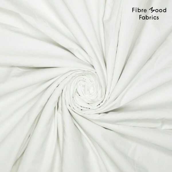 Cotton poplin stone washed White - Afbeelding 2