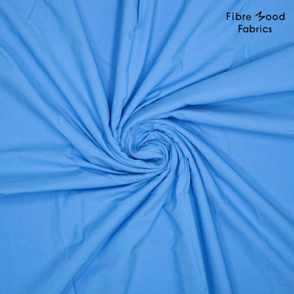 Cotton poplin stone washed aqua splash - Afbeelding 2