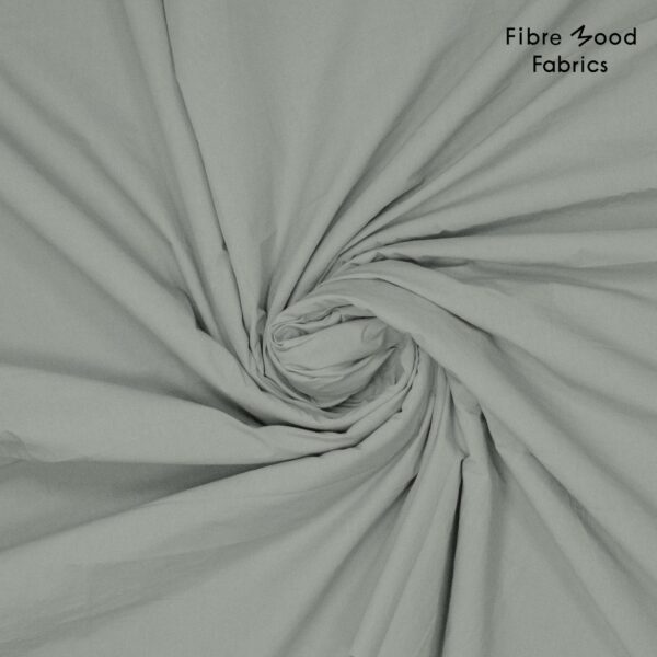 Cotton poplin stone washed grey - Afbeelding 2