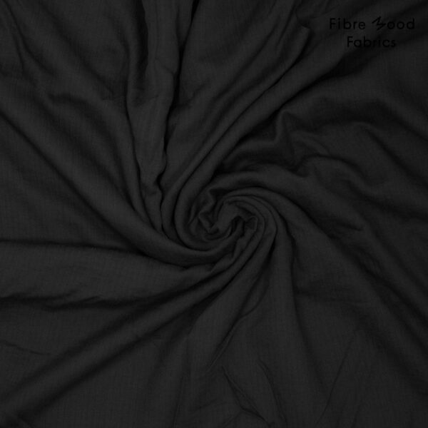 Woven viscose crepe black - Afbeelding 3