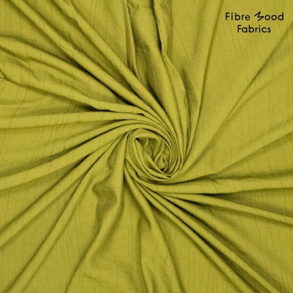 Woven viscose warp crinkle green - Afbeelding 4