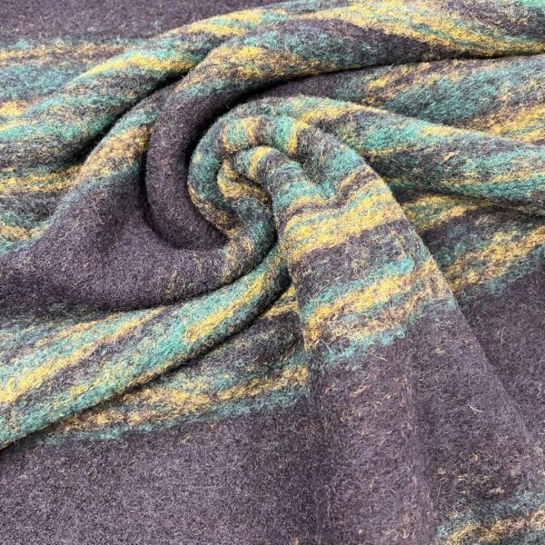 Knitted wol fleece blue - Afbeelding 3