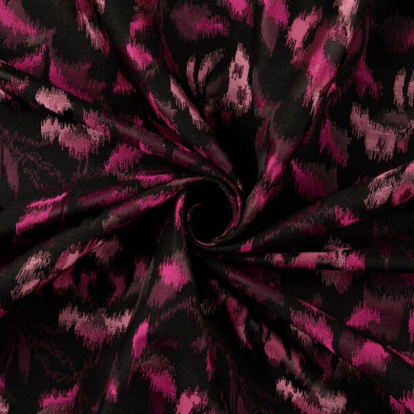 Woven Jacquard flowers pink - Afbeelding 3