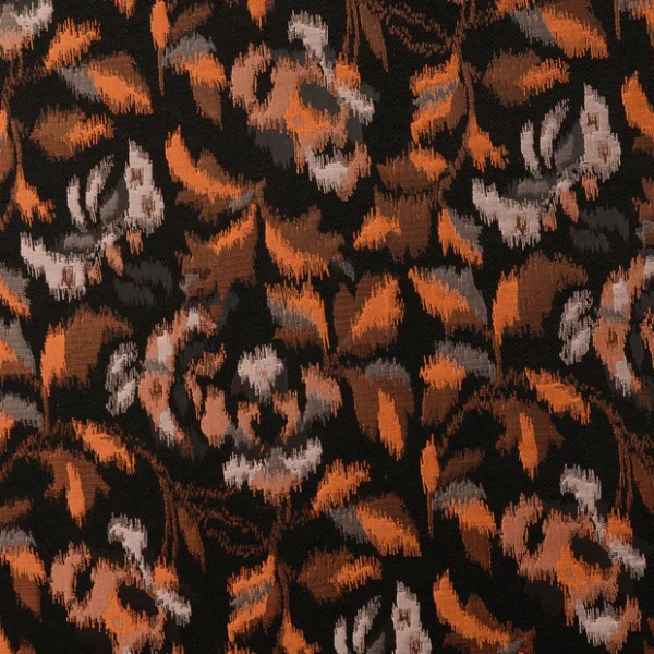 Woven Jacquard flowers brique - Afbeelding 3